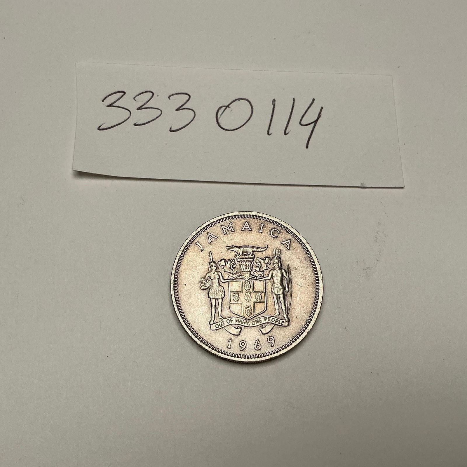 Jamaica 20 Cents 1969 (1 of 2)