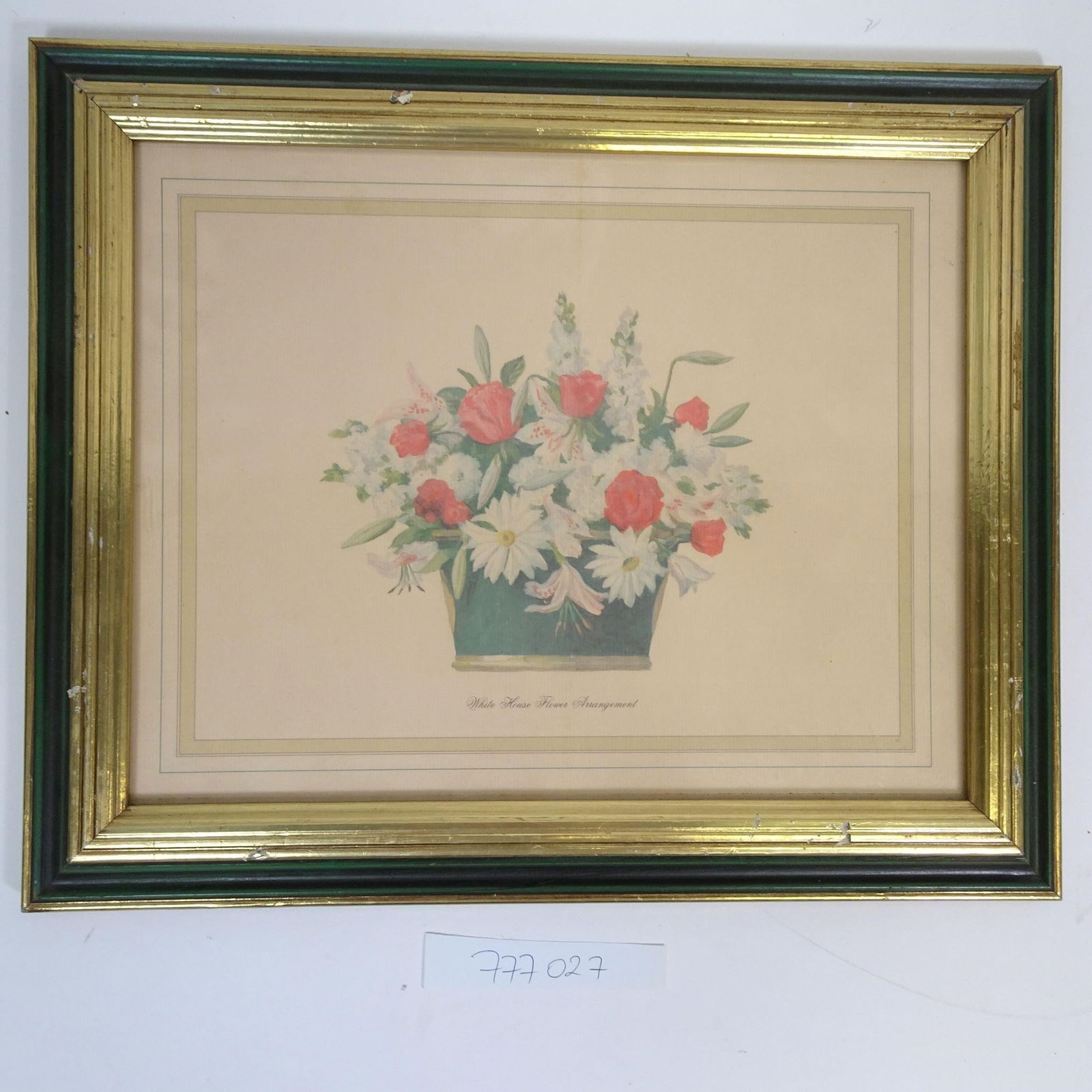 Vintage Framed Floral Print (1 of 4)