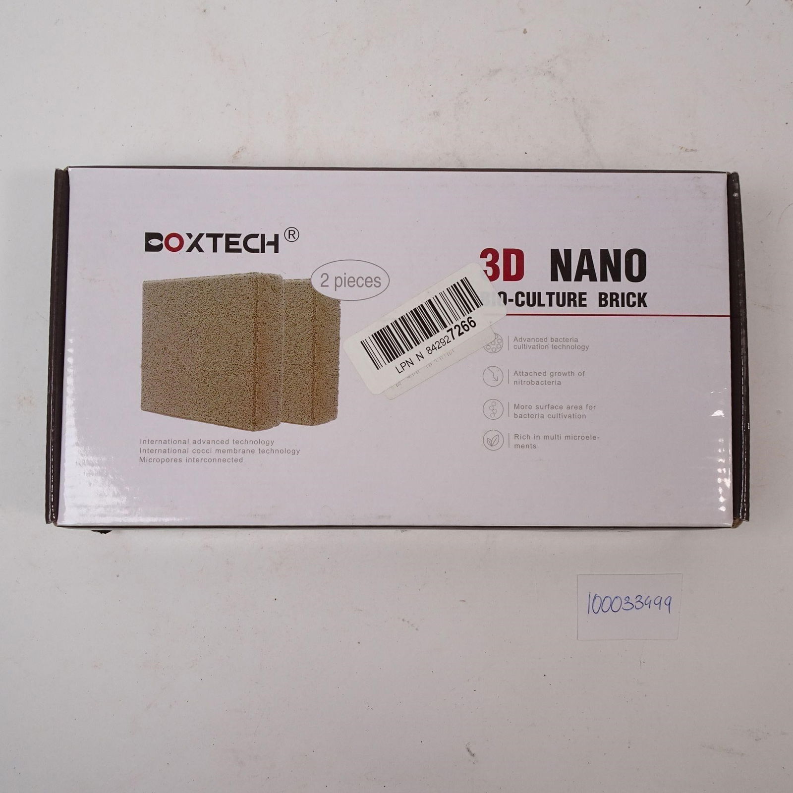 Boxtech Aquarium Filter Bio Culture Brick: A new Boxtech Aquarium Filter Bio Culture Brick, essential for maintaining a healthy and balanced aquarium environment. This porous ceramic media provides maximum surface area for the colonization of