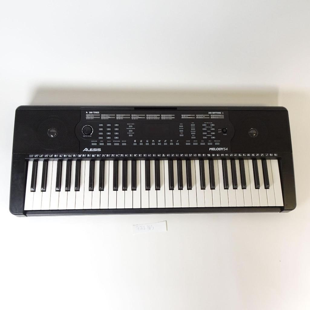 Alesis Melody 54 Electronic Keyboard: The Alesis Melody 54 is a versatile electronic keyboard designed for beginners and home practice. It features 54 keys, 300 built-in voices, and 300 rhythms, offering a wide range of musical possibilit