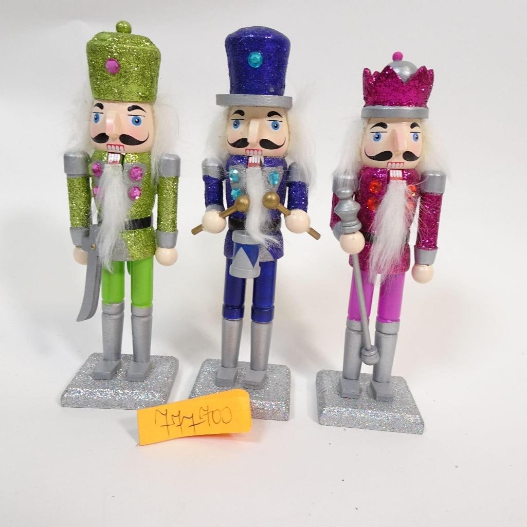 Set of 3 Glitter Nutcracker Figurines (1 of 4)