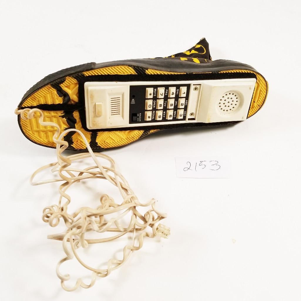 Vintage 80s Converse Batman Dark Shoe Phone Corded Telephone RARE!: Vintage 80s Converse Batman Dark Shoe Phone Corded Telephone RARE!Extremely rare piece!