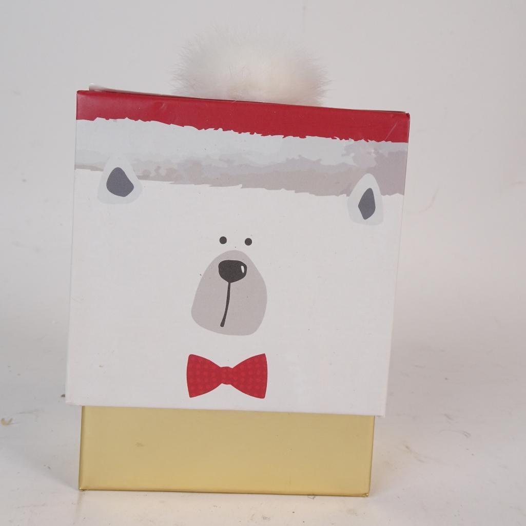 Glass Snowflake Tealight Holder + Metal Snowflake Ornament in Gift Box: Winter holiday decor set in a decorative gift box. Includes a heavy clear glass snowflake tealight candle holder that beautifully diffuses candlelight and a metal snowflake ornament with elegant silve