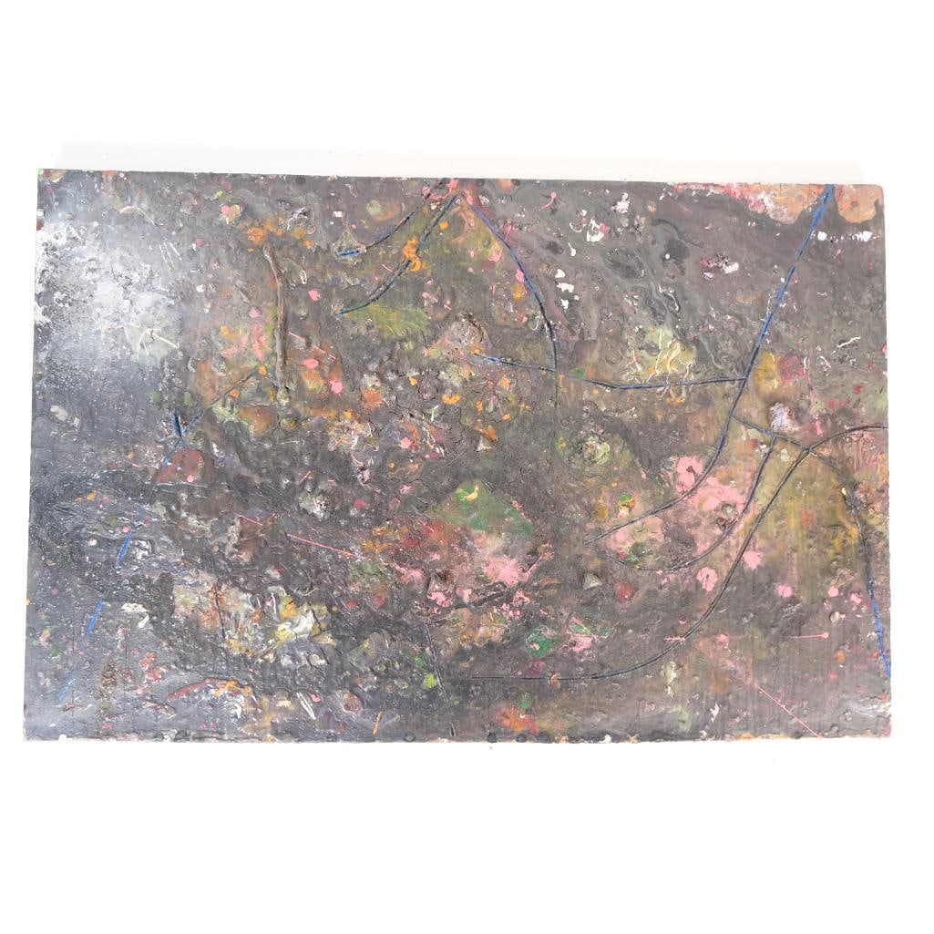 Abstract Mixed Media Painting on Heavy Board (1 of 6)