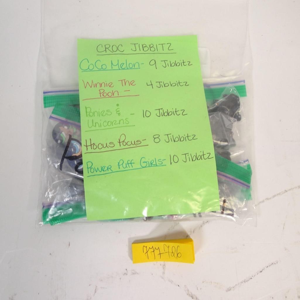CROCS Jibbitz Charms Lot: Large mixed lot of CROCS Jibbitz charms for customizing Crocs shoes, bracelets, and accessories. Perfect for kids, collectors, or resale. Condition: very good Sold as one lot - exactly as shown in pho