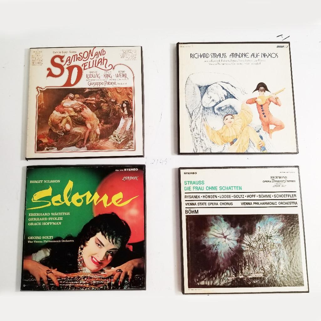 Vintage Vinyl Records Set of 4 (Strauss Salome, Die Frau Ohne and more): Vintage Vinyl Records Set of 4 (Strauss Salome, Die Frau Ohne and more)- Please review photos carefully for more details before purchasing