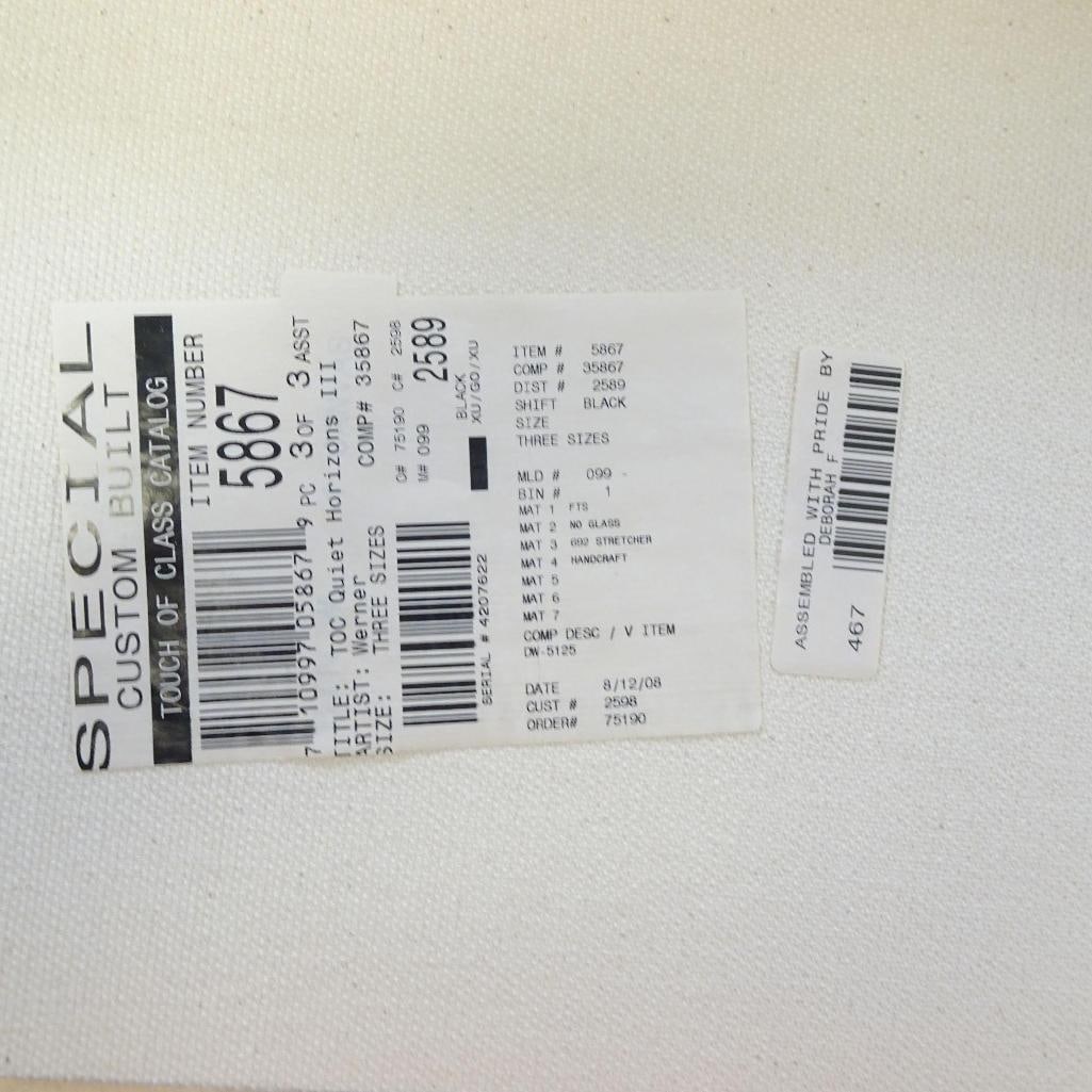 Large Seascape Sunset Triptych - 15