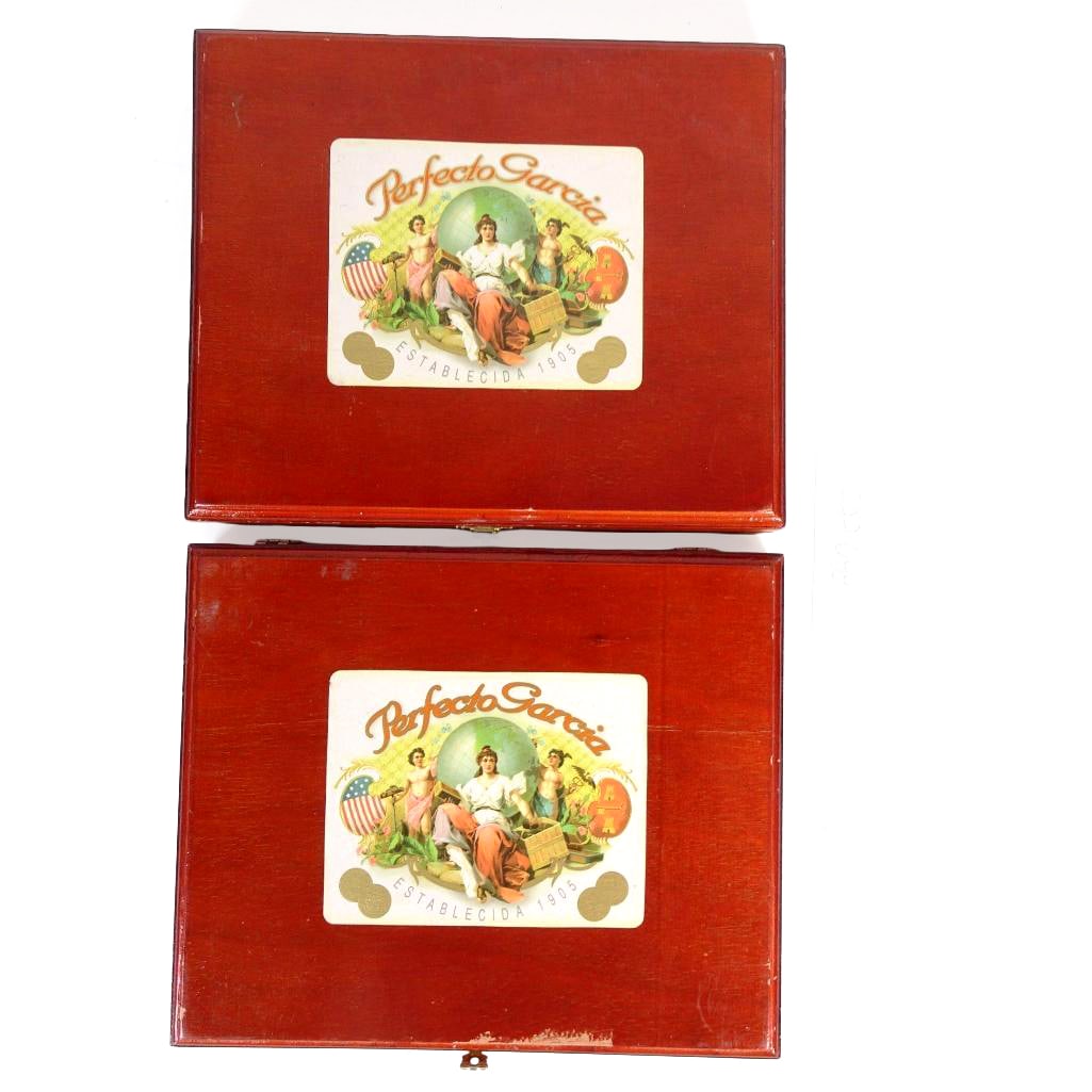 Lot of 2 Perfeito Garcia Sampler Cigar Boxes (1 of 8)