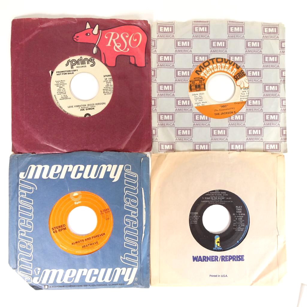 Vintage 45 RPM Vinyl Record Lot (1 of 2)