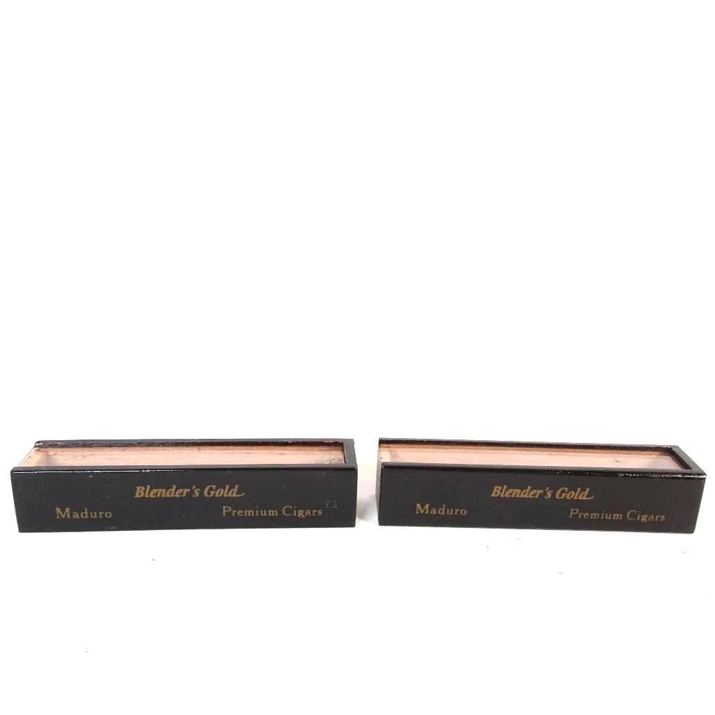 Pair Blender’s Gold Maduro Cigar Boxes (1 of 3)