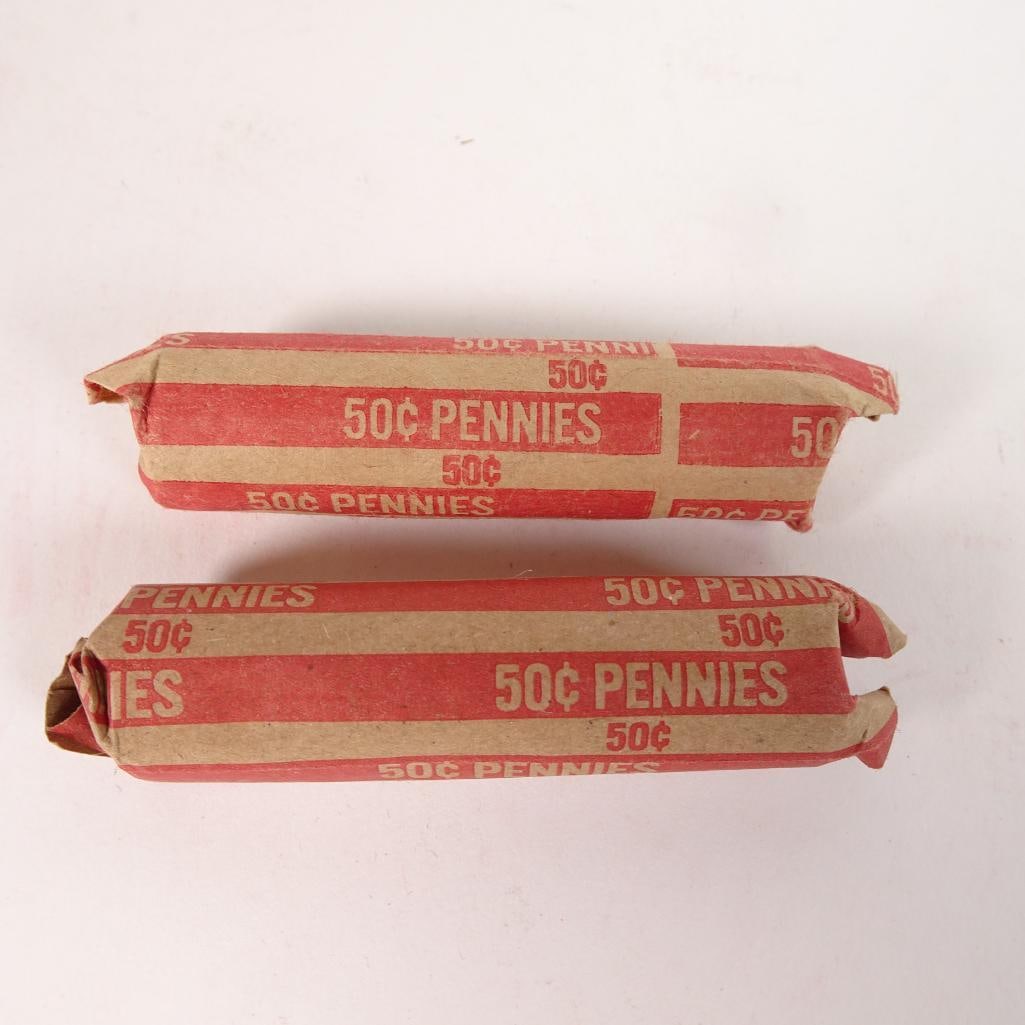 Original Paper Wrapped Lincoln Cents Coin Lot (1 of 2)