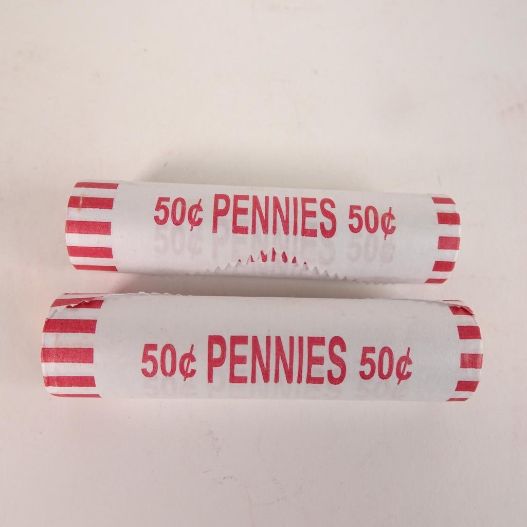 2 Bank Wrapped Penny Rolls (1 of 6)