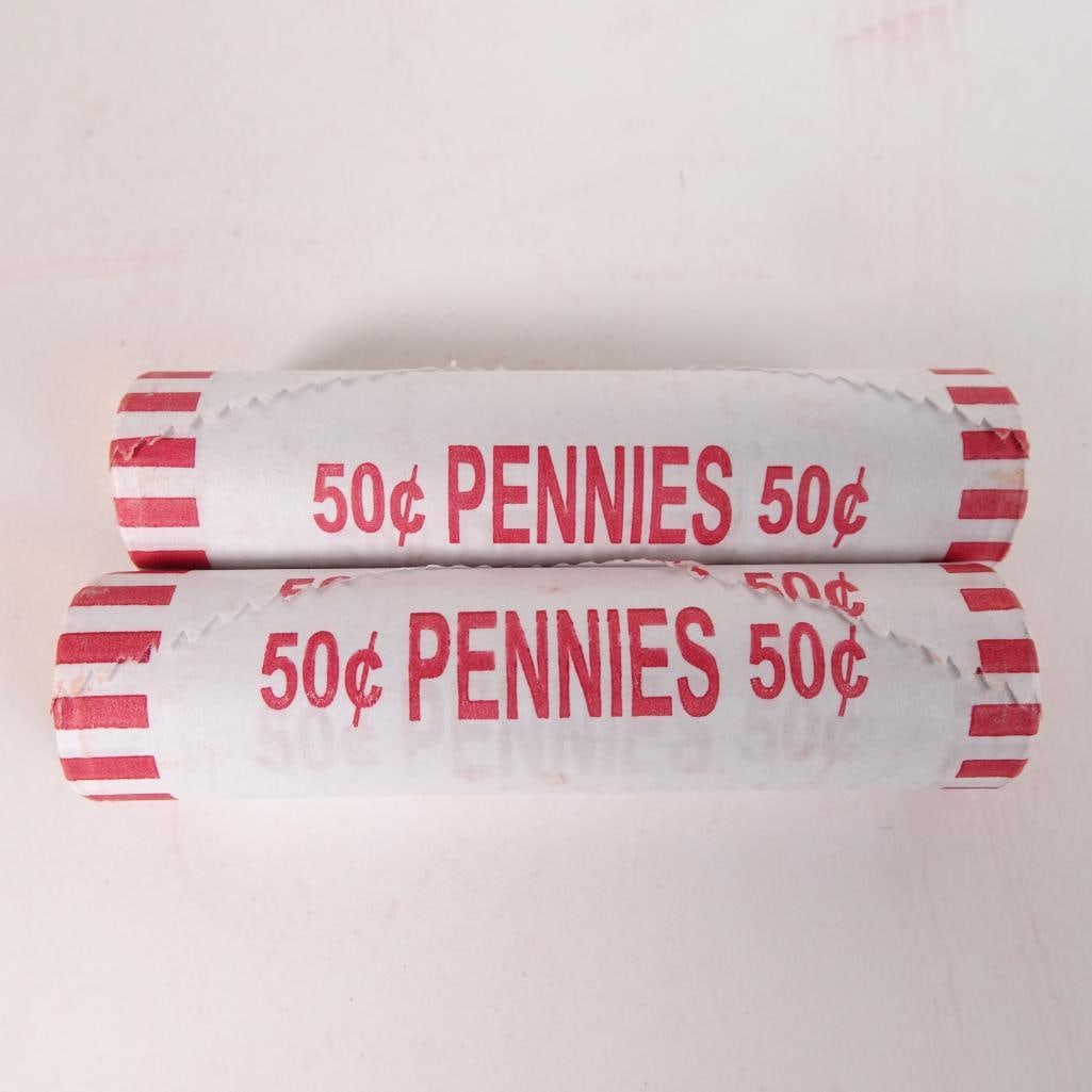 2 Bank Wrapped Penny Rolls (1 of 6)