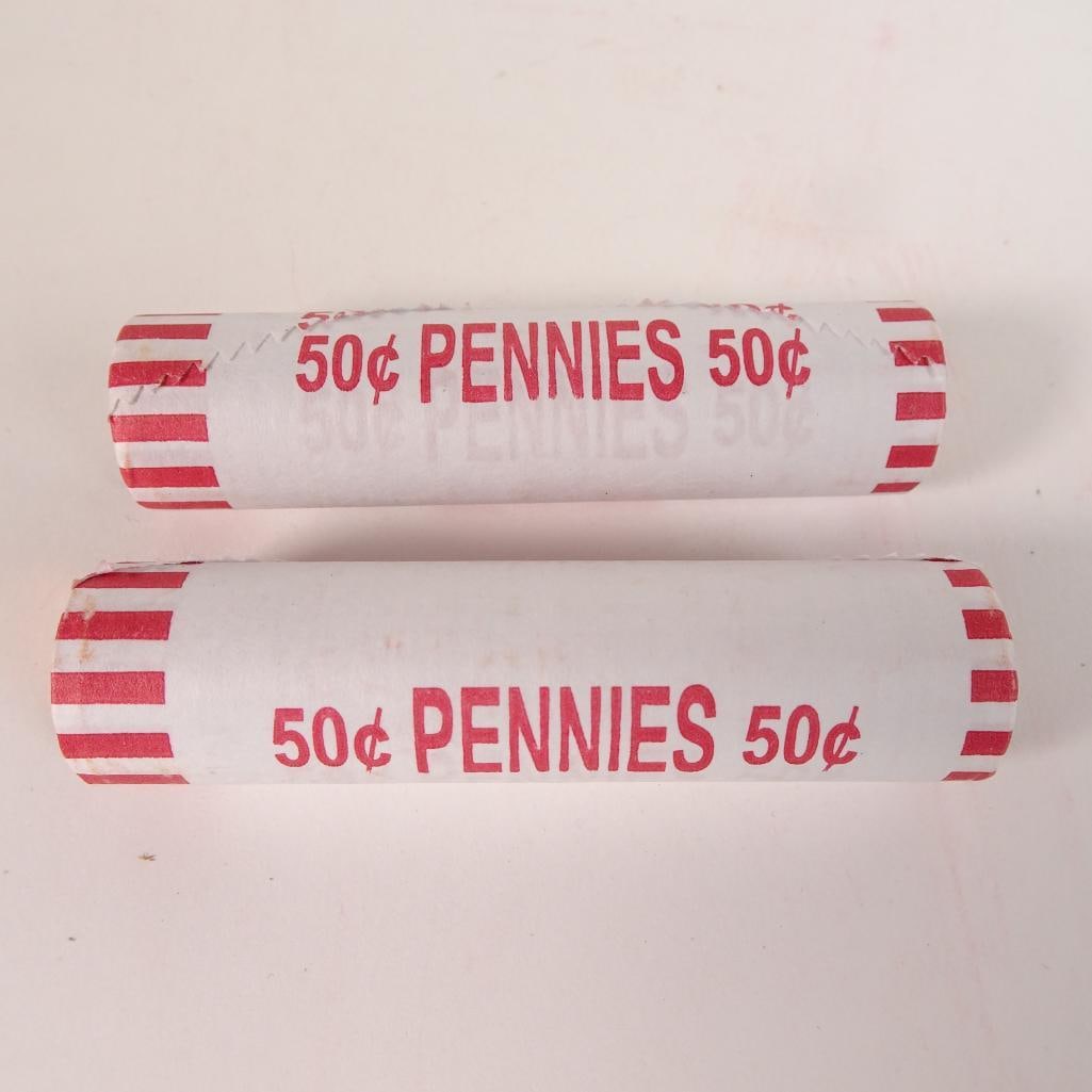 2 Bank Wrapped Penny Rolls (1 of 6)