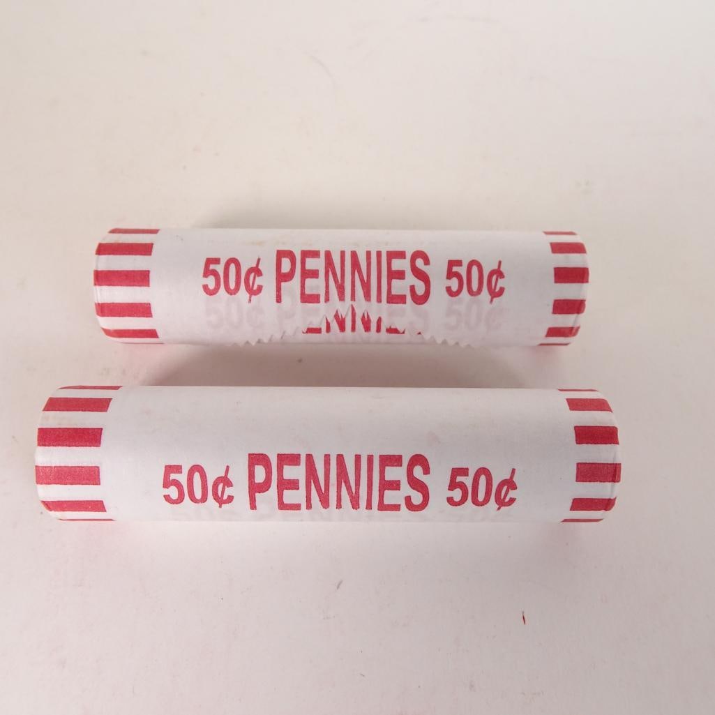 2 Bank Wrapped Penny Rolls (1 of 6)