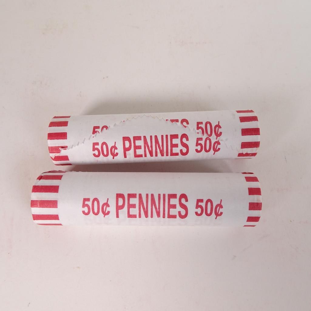2 Bank Wrapped Penny Rolls (1 of 6)