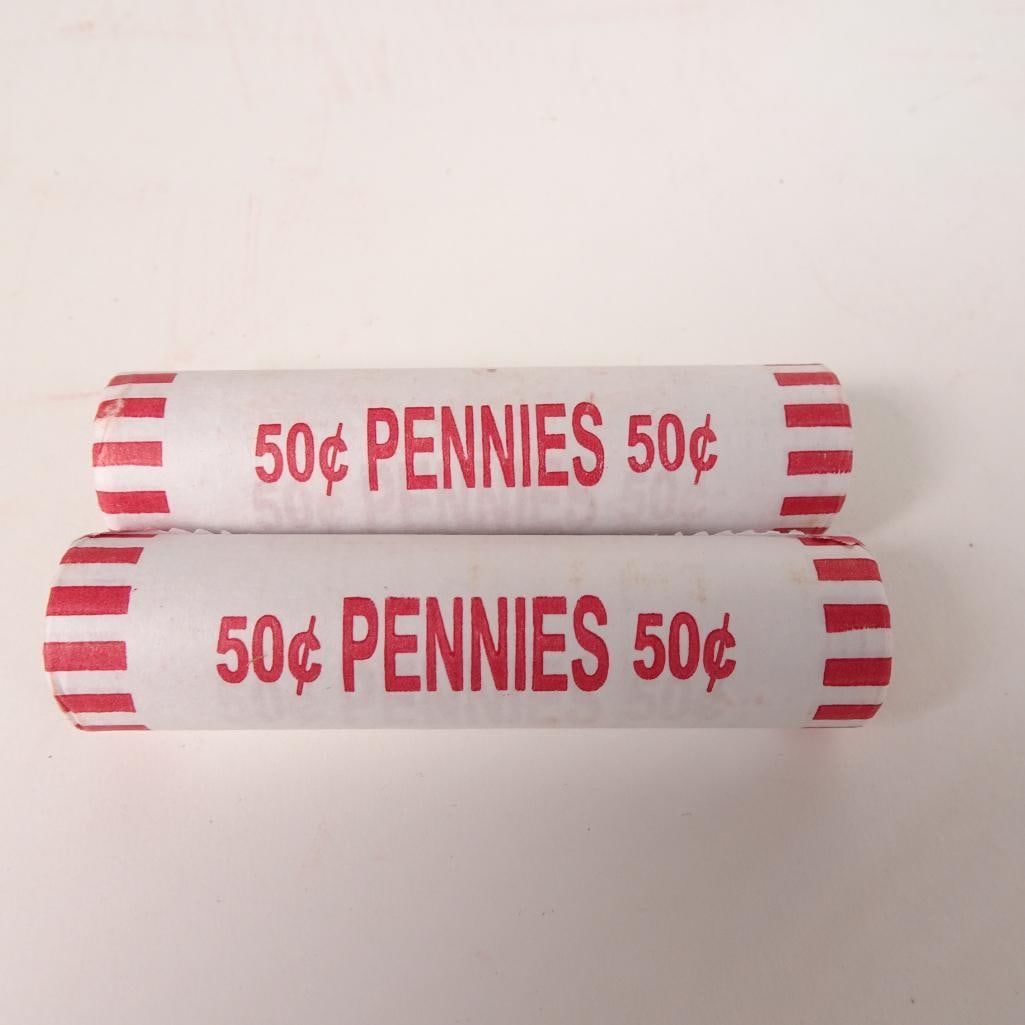 2 Bank Wrapped Penny Rolls (1 of 9)
