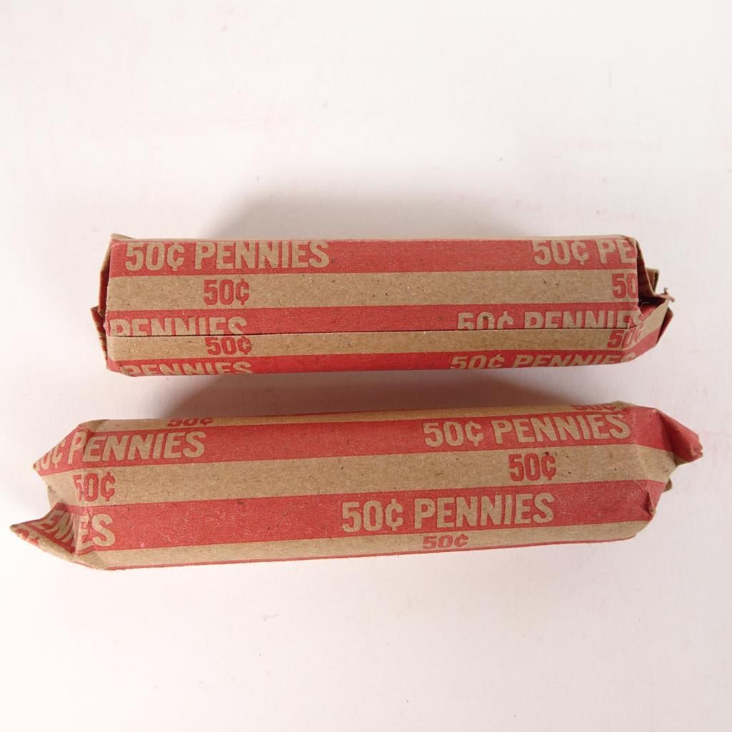 2 Bank Wrapped Penny Rolls (1 of 3)