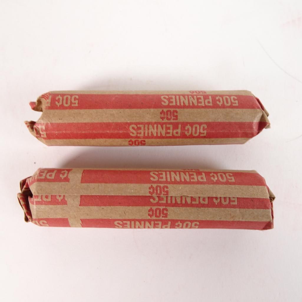 2 Bank Wrapped Penny Rolls (1 of 2)