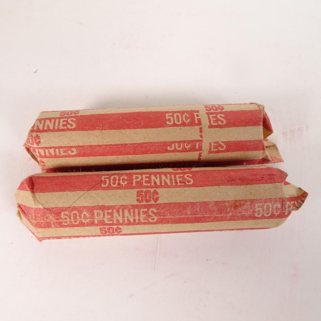 2 Bank Wrapped Penny Rolls (1 of 2)