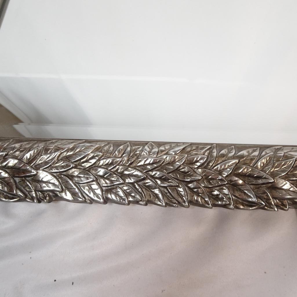 Uttermost Silver Leaf Wall Mirror Large Decorative Leaf Frame - 2