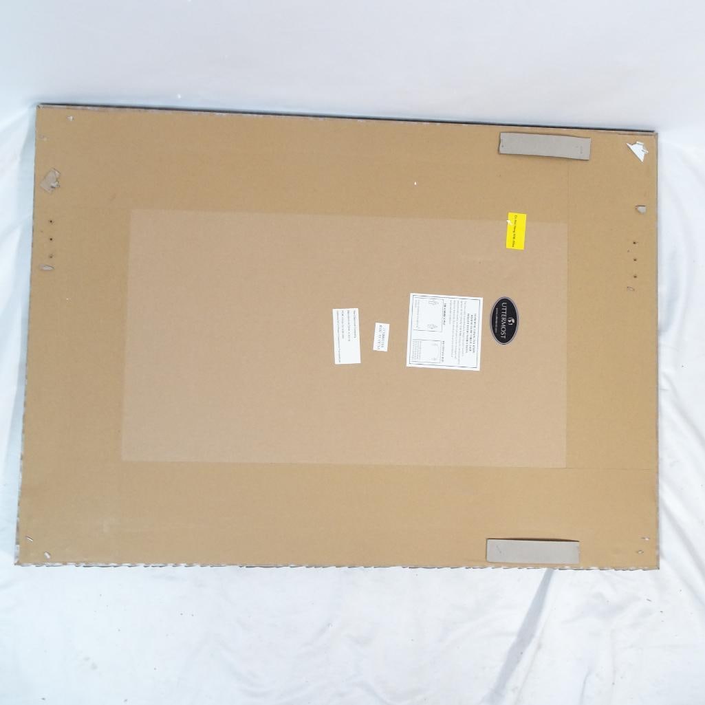 Uttermost Silver Leaf Wall Mirror Large Decorative Leaf Frame - 6