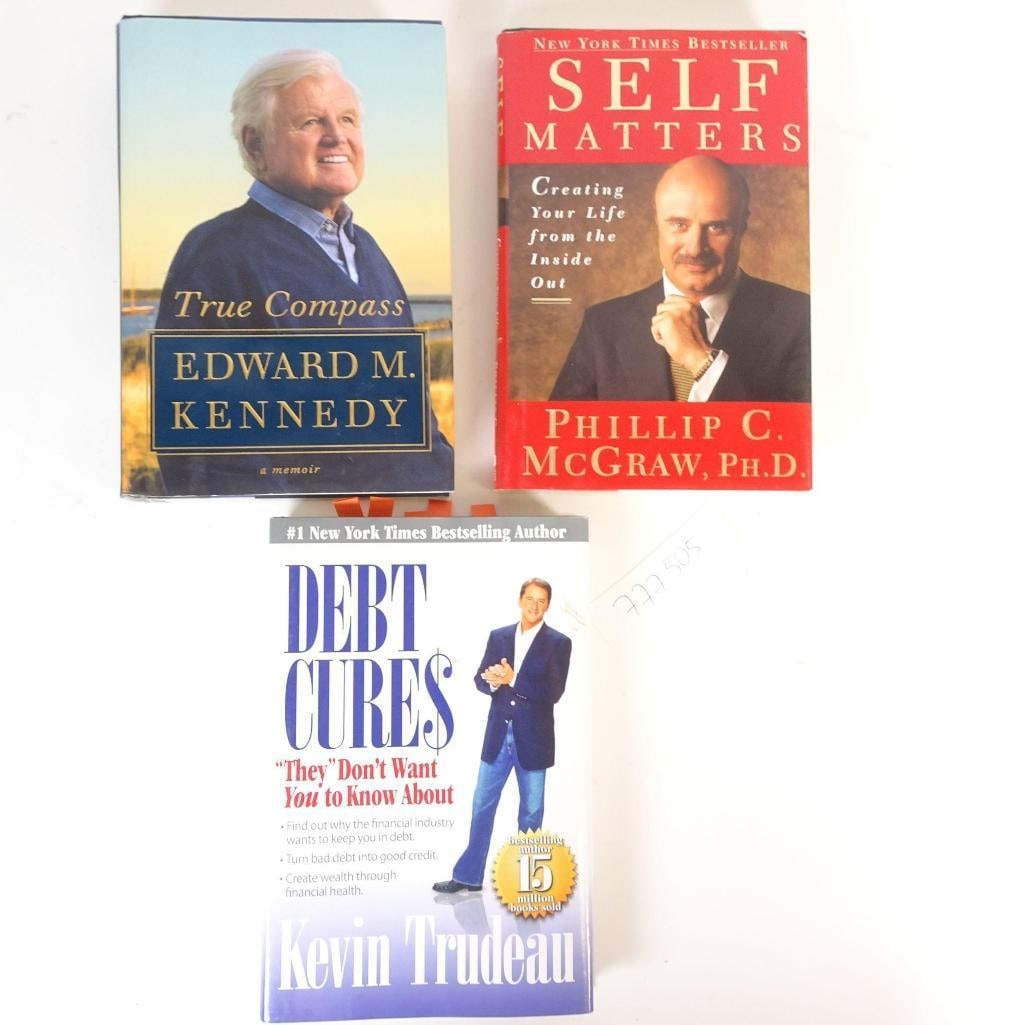 Lot of 3 Books: This auction features a lot of three English-language books, covering political memoir, personal development, and financial topics. All books are sold as one lot. Condition: Good to very good pre-owne