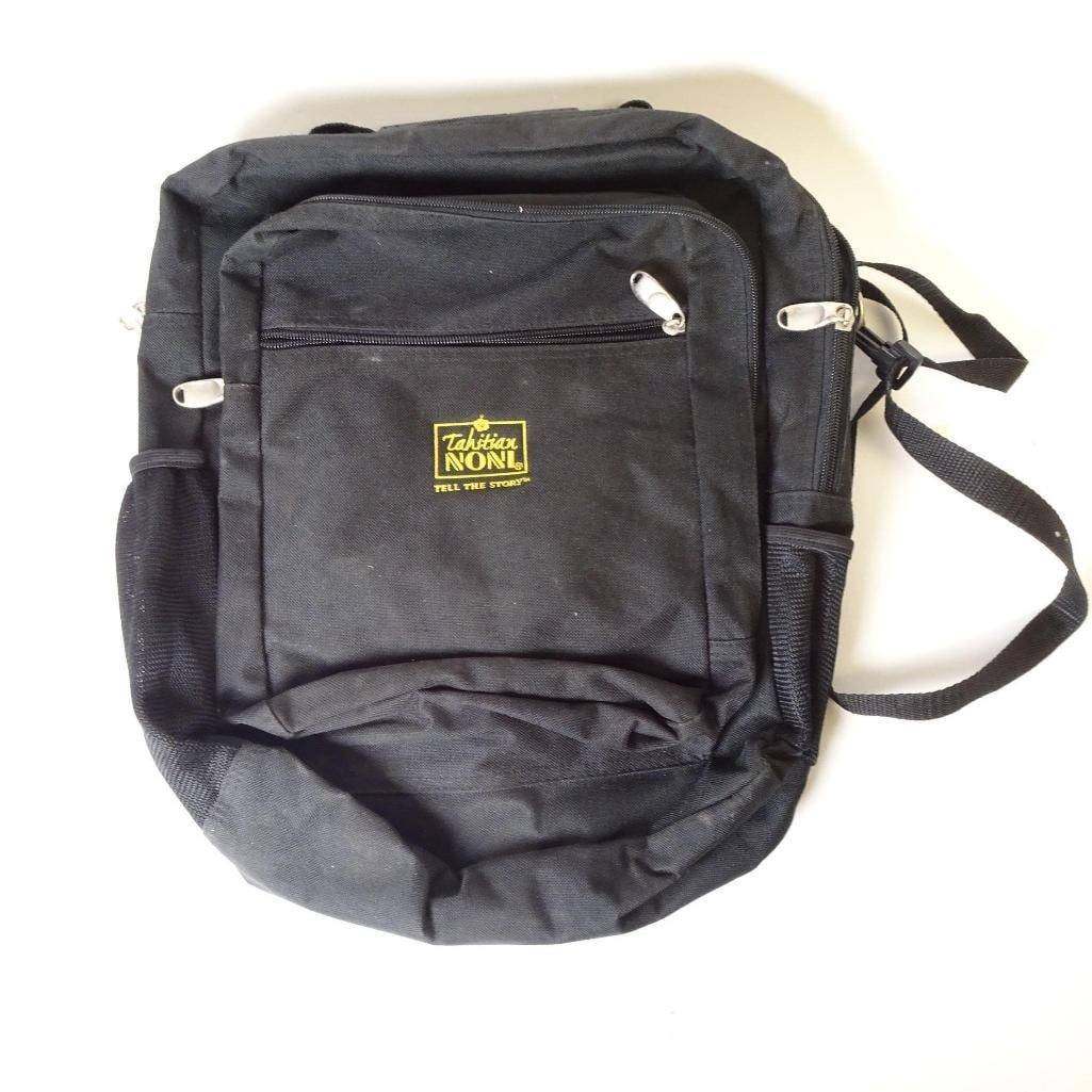 Tahitian Noni Black Multi-Pocket Shoulder Bag (1 of 10)