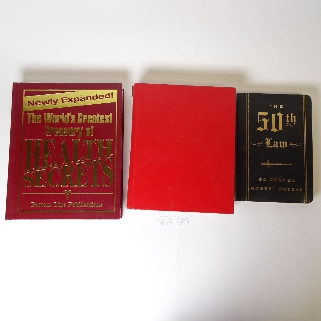 Lot of 3 Books: This lot includes three books, sold together as one lot: The World's Greatest Treasury of Health Secrets - Bottom Line Publications A comprehensive reference guide covering a wide range of health