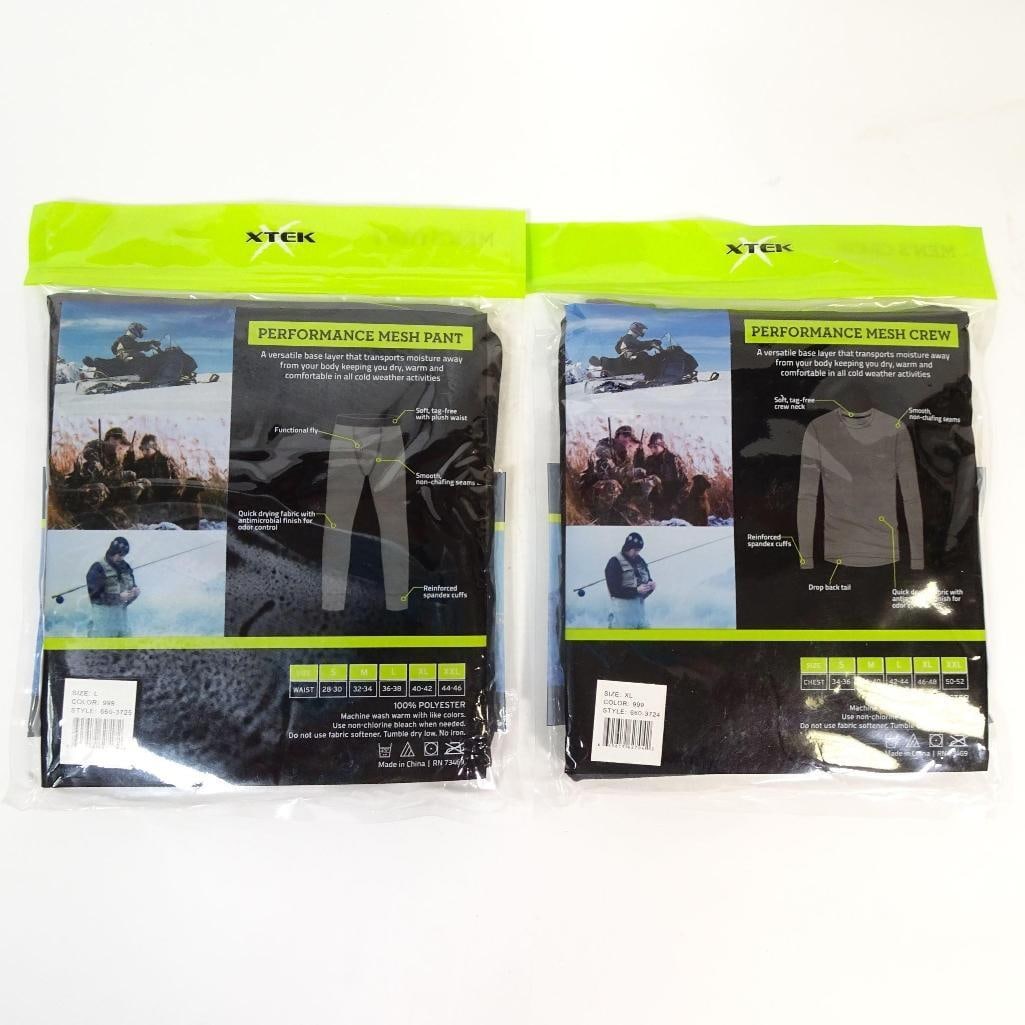 XTEK Men's Performance Mesh Base Layer Set - 3