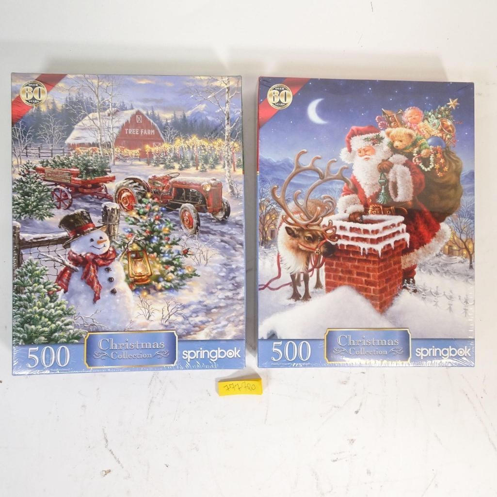 Set of 2 Christmas Jigsaw Puzzles Springbok (1 of 7)