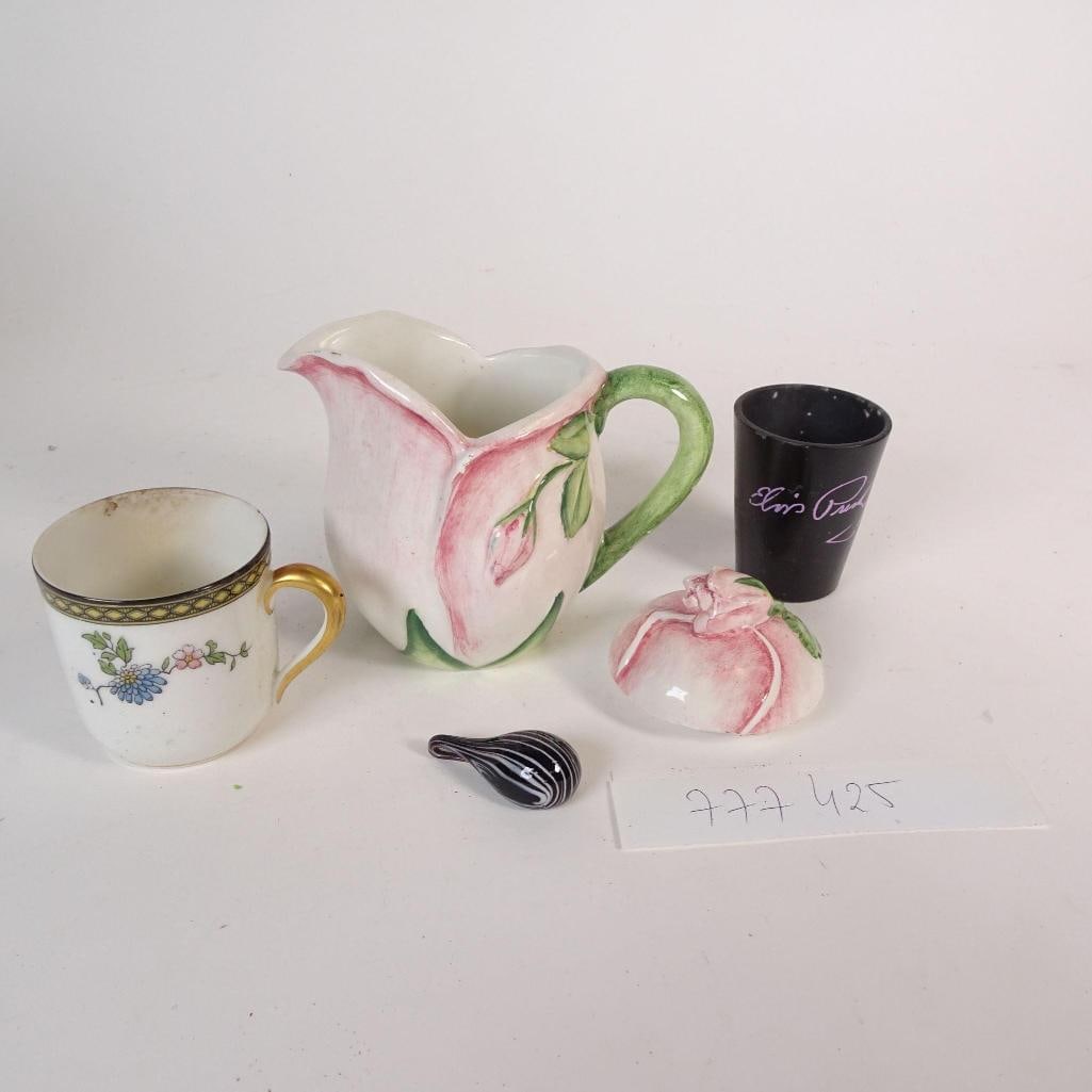 Vintage Italian Peach Pitcher & Noritake Japan Cup Decorative Lot (1 of 20)