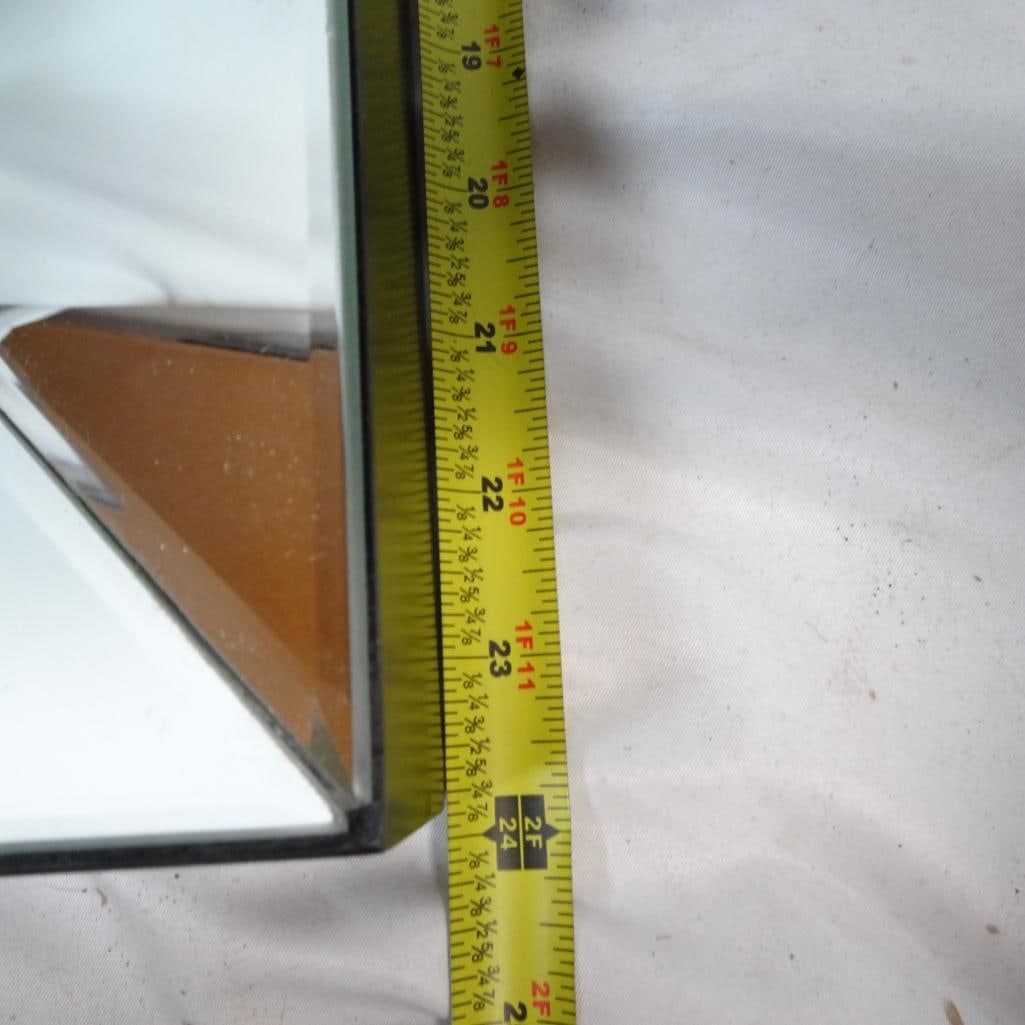 Large Rectangular Wall Mirror Beveled Glass Modern - 4