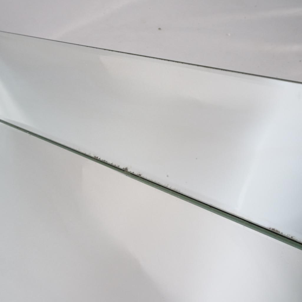 Large Rectangular Wall Mirror Beveled Glass Modern - 7