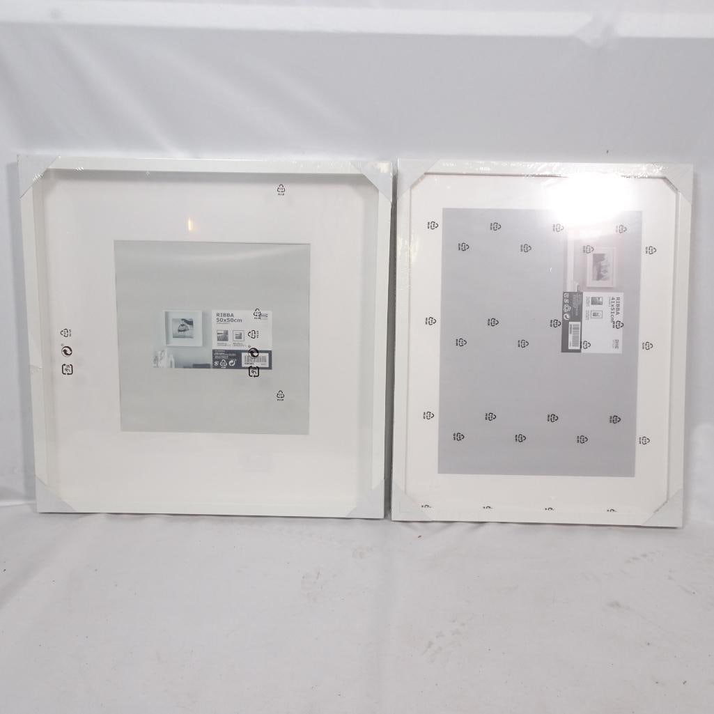 NEW IKEA RIBBA White Frame Set: Brand new IKEA RIBBA white picture frames. Still sealed in original protective wrapping. Clean modern design ? perfect for gallery walls, home office, bedroom, or minimalist interiors. ? Includes wall