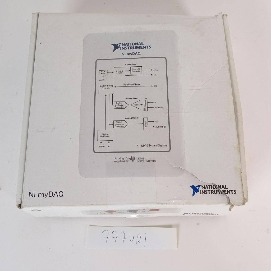 National Instruments NI myDAQ: Original National Instruments NI myDAQ portable data acquisition (DAQ) device, widely used in engineering education, university labs, and electronics projects. Supports analog and digital measurements