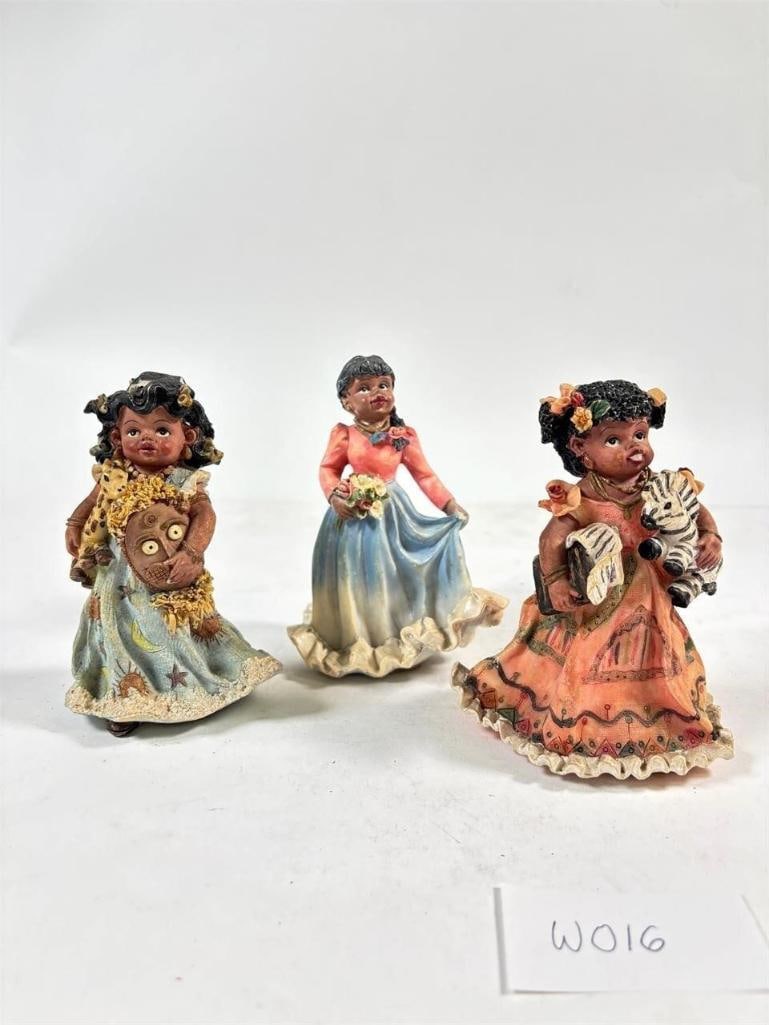Vintage K's Collection African American...: Figurines Set of 3. This set of three vintage K's Collection African American figurines captures the beauty and grace of African American heritage. Each piece is intricately crafted with attention to