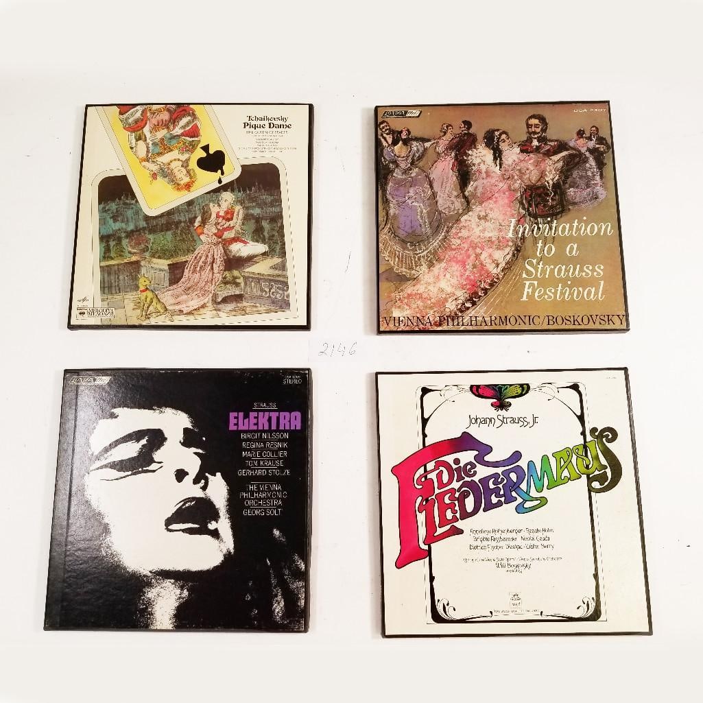 Vintage Vinyl Records Set of 4 (Strauss Birgit Nilsson, Strauss Die Federmaus, and more): Vintage Vinyl Records Set of 4 (Strauss Birgit Nilsson, Strauss Die Federmaus, and more) - Please review photos carefully for more details before purchasing