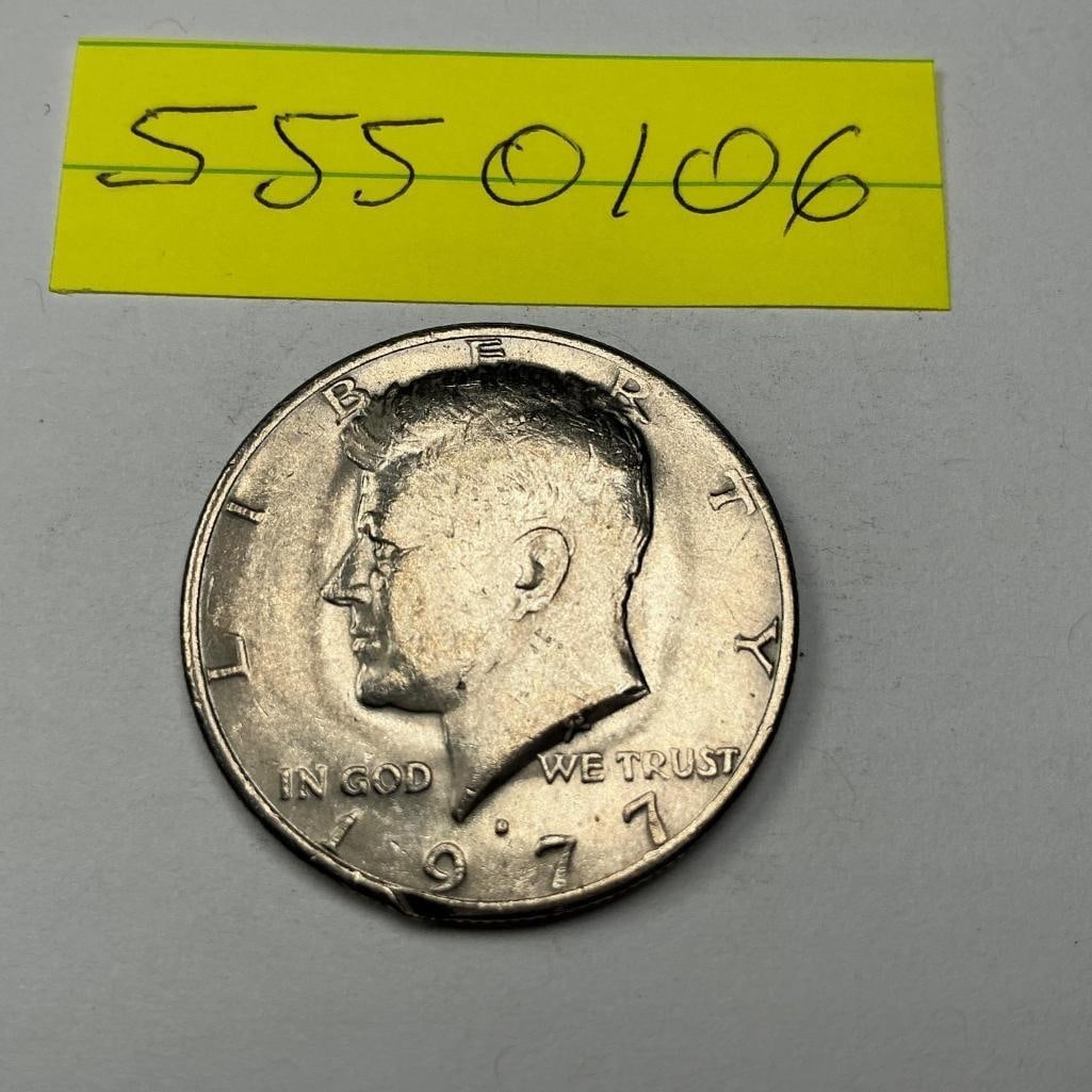 1977 US Kennedy Half Dollar (1 of 2)