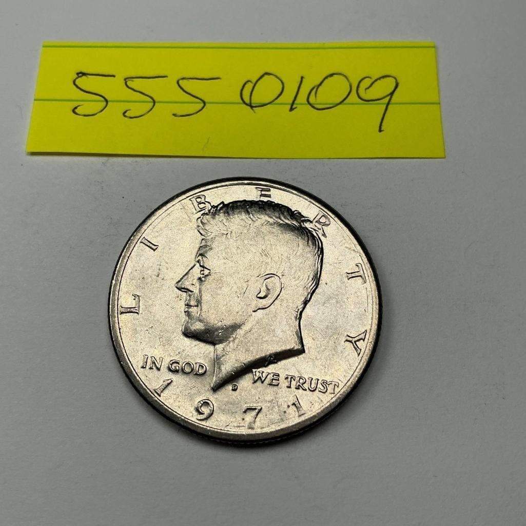 1971 US Kennedy Half Dollar (1 of 2)