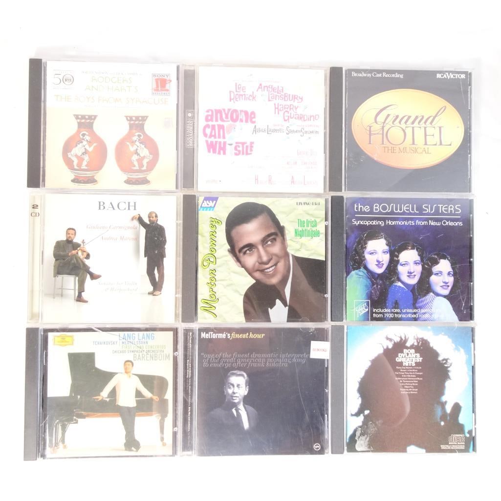 Lot of 9 Music CDs Broadway Cast Bach Lang Lang Bob Dylan Boswell Sisters + More (1 of 2)