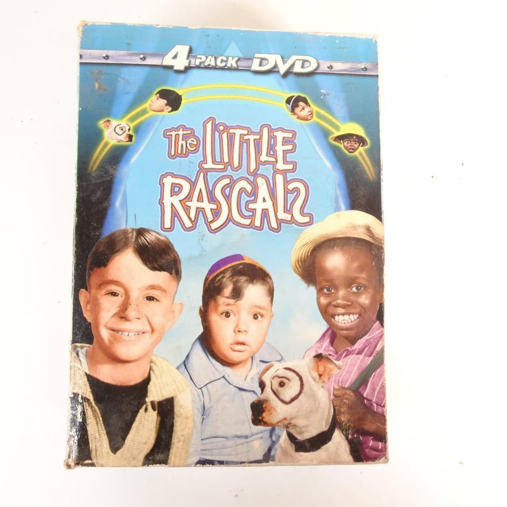 The Little Rascals 4_DVD Box Set of Classic Episodes: A charming 4_DVD collection featuring classic Little Rascals comedy shorts, packed with the timeless humor, mischief, and heart that made the series a beloved favorite for generations. Each disc inclu