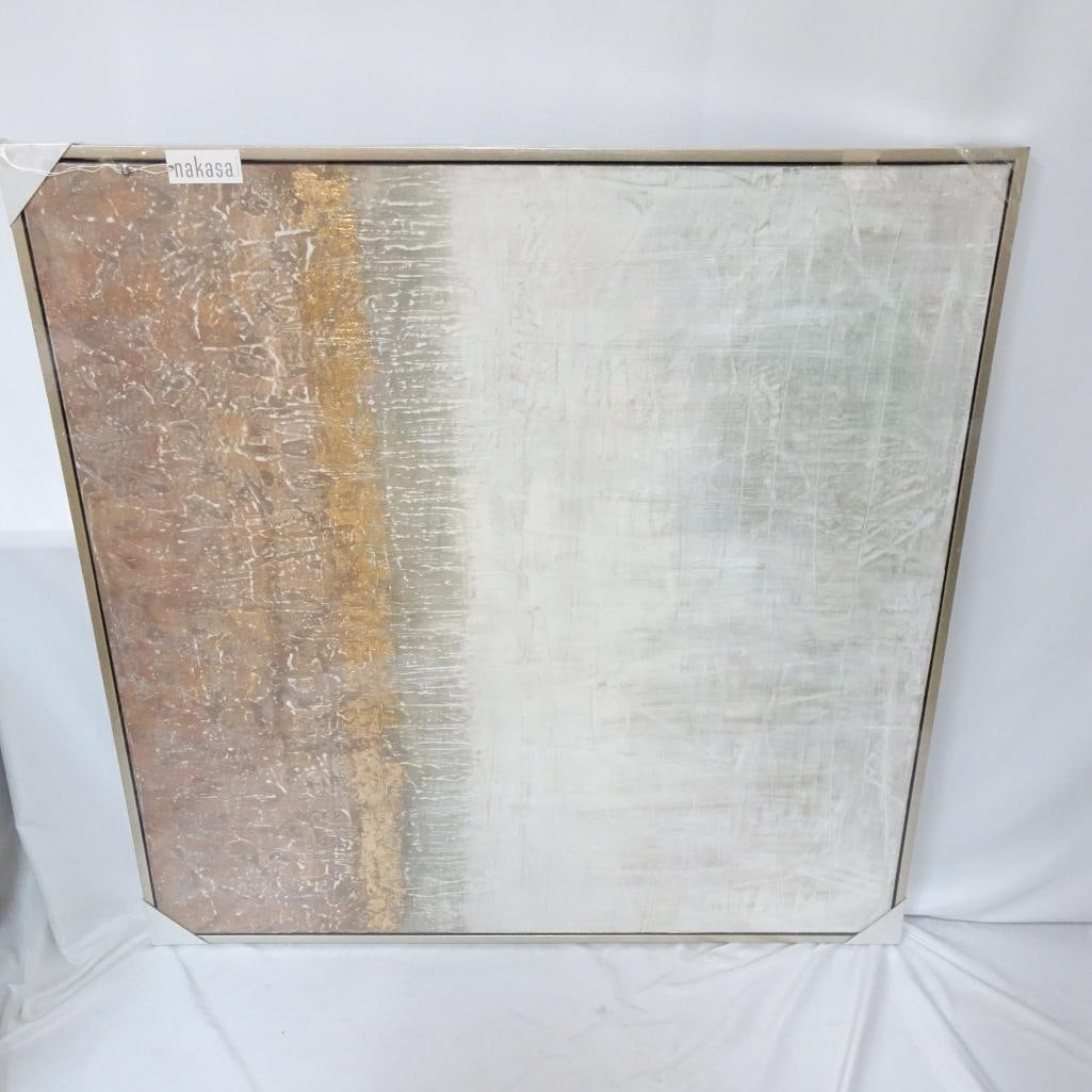 Nakasa Large Abstract Textured Canvas (1 of 5)