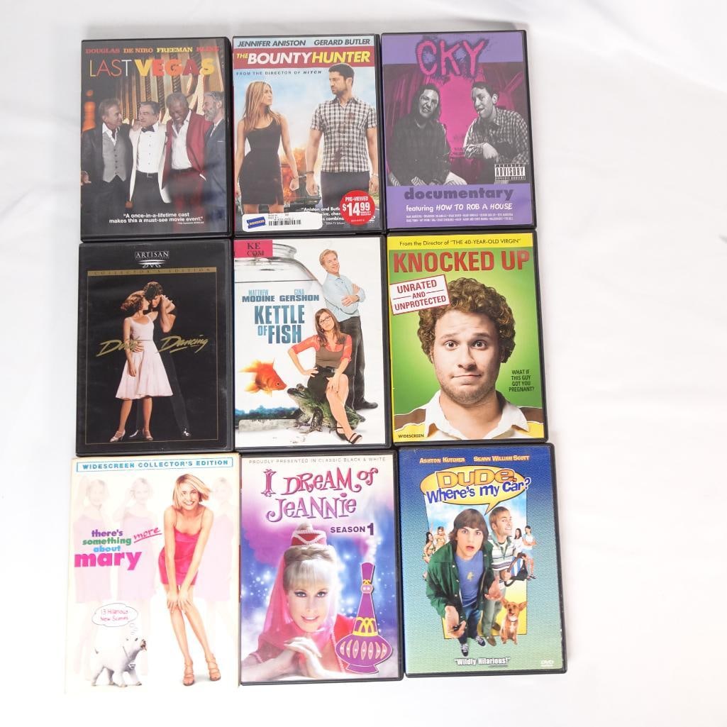 Lot of 9 Comedy DVDs There?s Something About Mary, Knocked Up, Dude Where?s My Car + More (1 of 2)