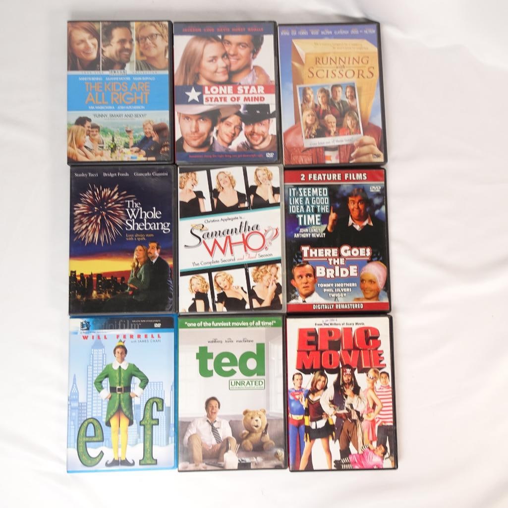 Lot of 9 DVDs Elf, Ted, Epic Movie, Running With Scissors + More (1 of 2)