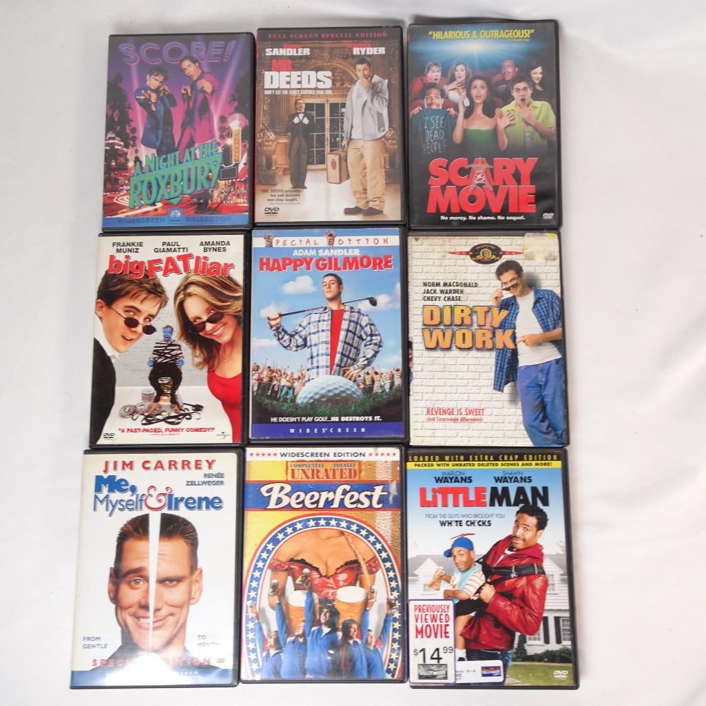 DVD Comedy Movie Lot Jim Carrey, Adam Sandler, Scary Movie, Beerfest & More (9 Films) (1 of 2)