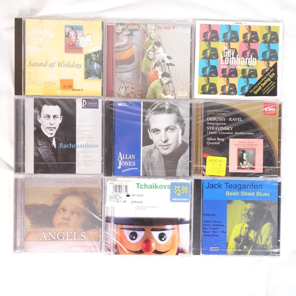 Lot of 9 CDs Classical, Jazz & Vocal Rachmaninov, Debussy, Tchaikovsky, Allan Jones (1 of 2)