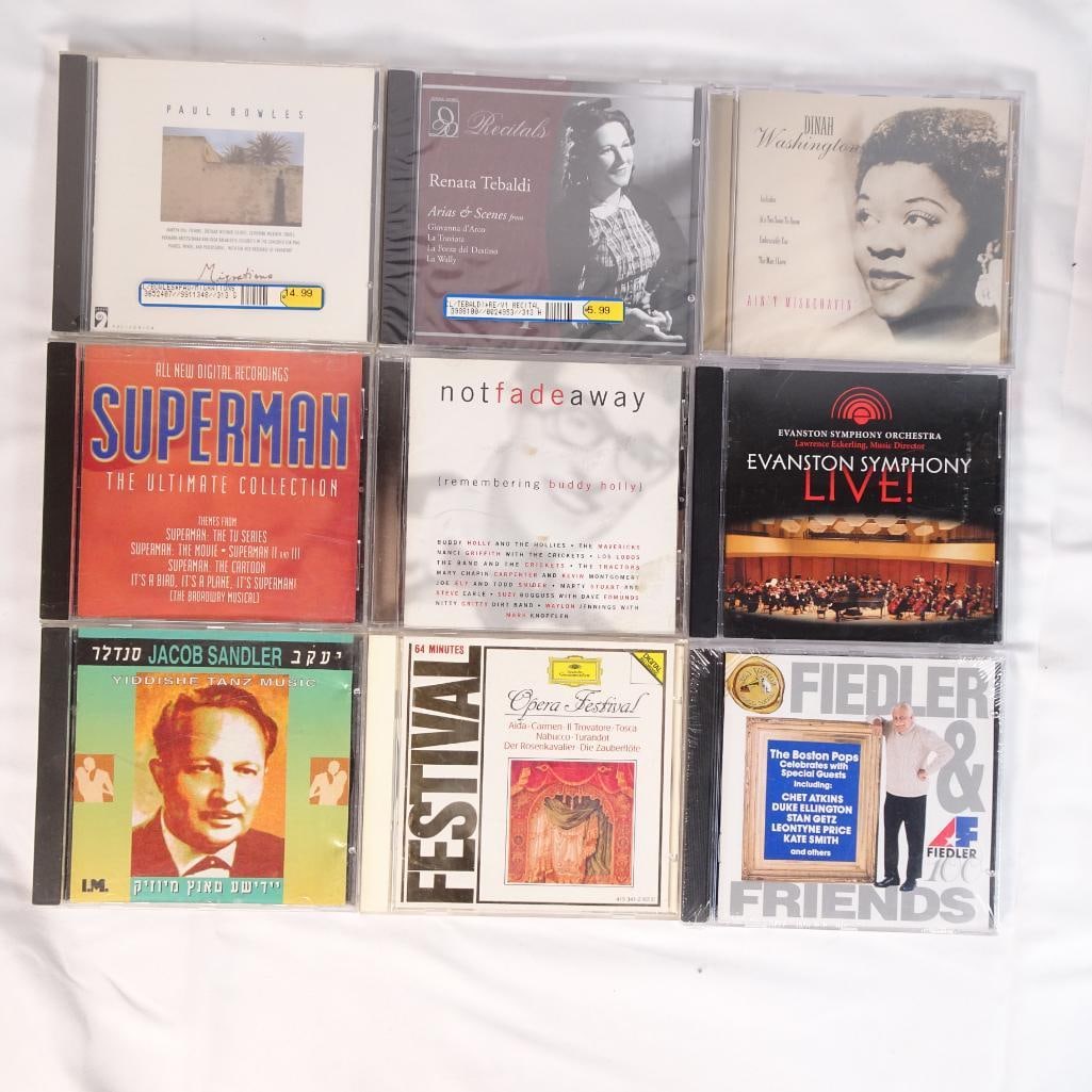 Lot of 9 CDs Classical, Opera, Soundtrack & Vocal Mix Debussy, Opera Festival, Superman (1 of 2)