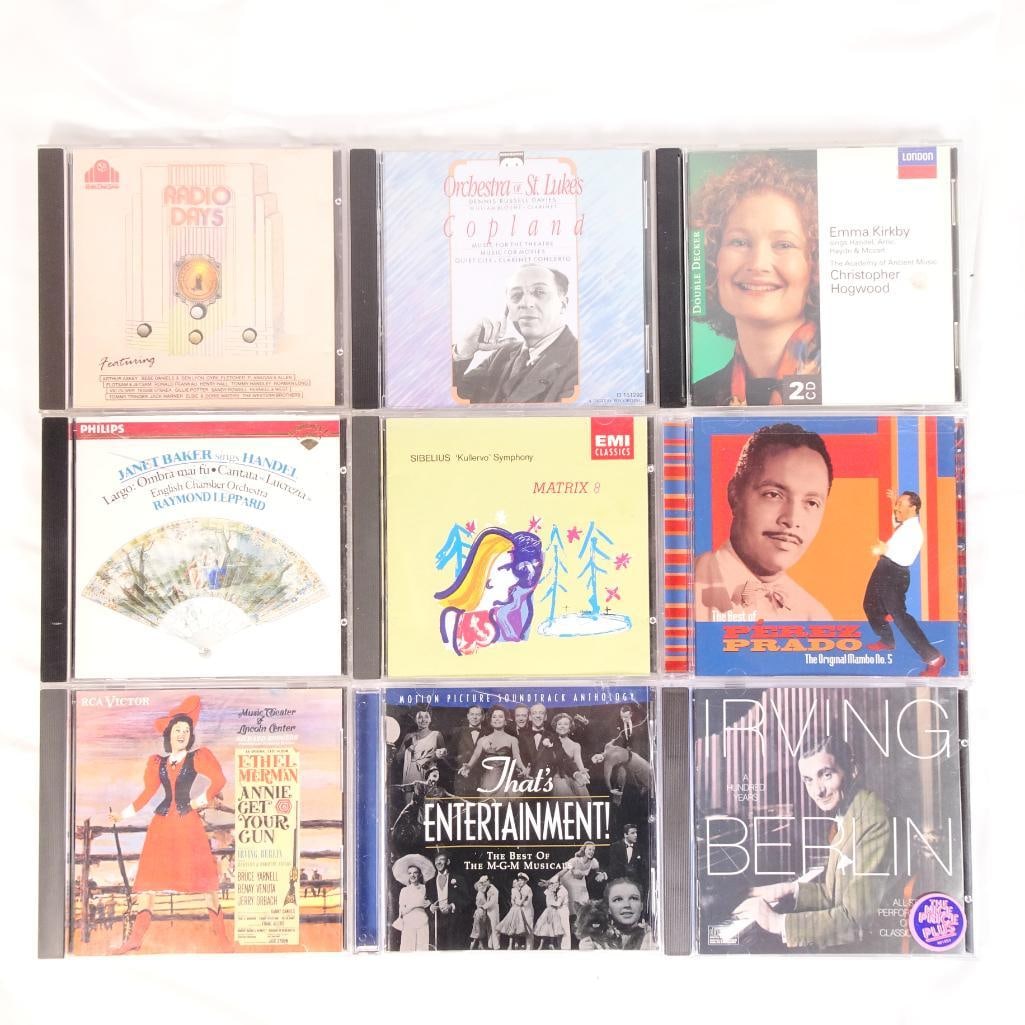 Lot of 9 CDs Classical, Broadway & Vintage Jazz Mix (Irving Berlin, Copland, Prado) (1 of 2)