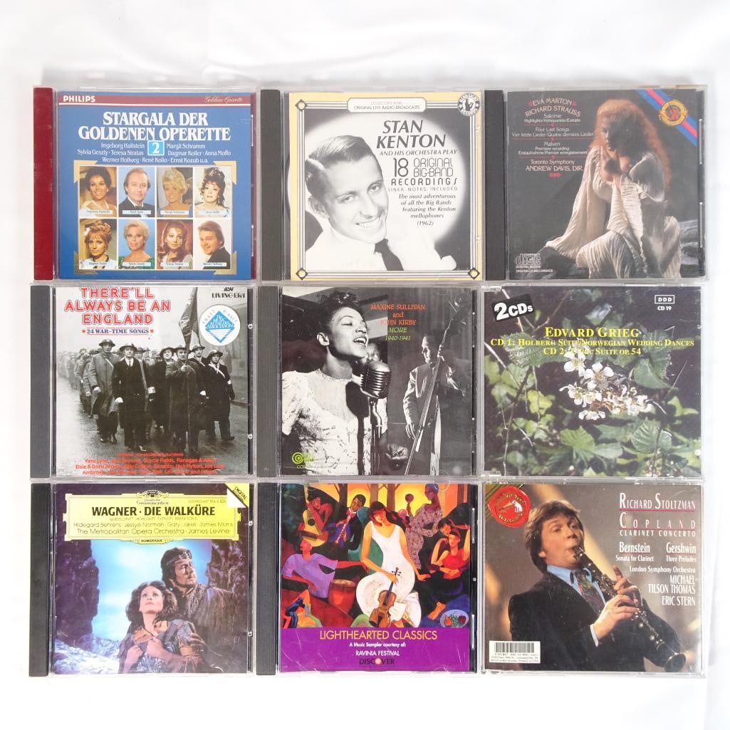 Lot of 9 CDs Classical & Big Band Jazz Collection (Wagner, Grieg 2CD, Copland, Stan Kenton) (1 of 2)